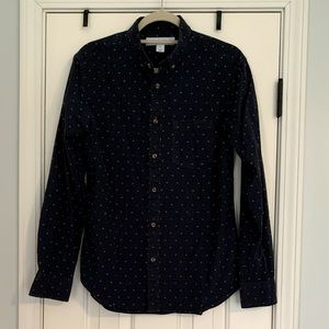 Old Navy | Men's Navy Blue Botton Down Shirt | Size M